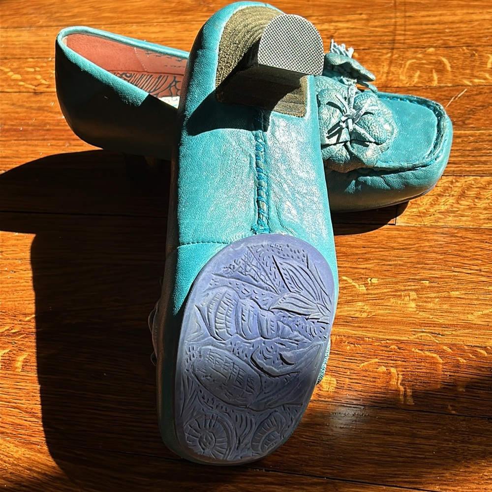 Macanna Italy Turquoise Blue Color Shoes Size 6.5 - Picture 7 of 16